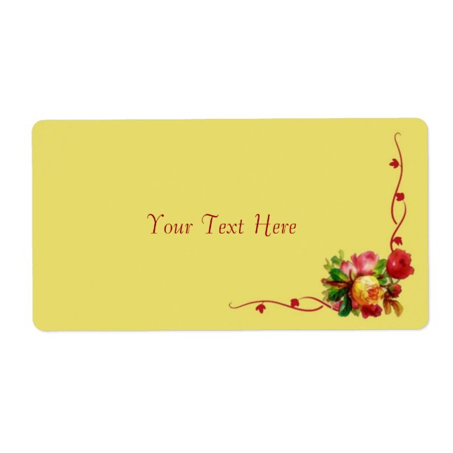 Chic Floral Label (Vorne)