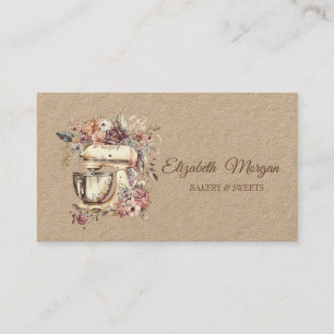 Chic Floral Mixer Professional Visitenkarte