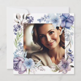 Chic & Floral Mother Day Card mit individuellem Fo Feiertagskarte