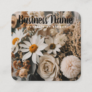 Chic floral | neutral | Boho | Visitenkarte