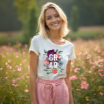 Chic Floral Peonies Rose Blüten Abschluss Tri-Blend Shirt<br><div class="desc">Chic Blütenbäume und Rose blühen Abschluss T - Shirt. Im Design finden Sie handgezeichnet ölbemalte Rose und Blume mit Torfmotiven, die schön arrangiert sind. Passen Sie Ihren Namen und das Schuljahr an. Auf der Rückseite finden Sie unsere handgezeichnet ölbemalten Rose und Blume aus der Pfirsiche. Alle Blume sind handbemalte Originalkunstwerke,...</div>
