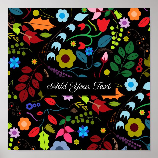 Chic Floral Poster (Vorne)