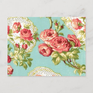   Chic Floral Postkarte