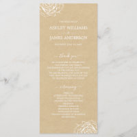 Chic floral Rose Kraft Einfache Minimale Hochzeit