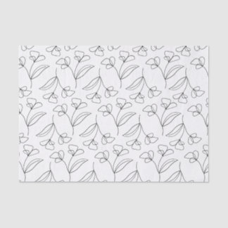 Chic Floral Tissue Paper Seidenpapier