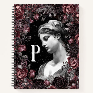 CHIC FLORALES VINTAGE BAROCK MONOGRAMM PERSONALISI NOTIZBUCH