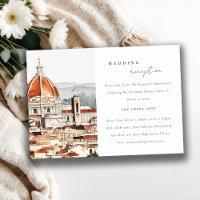 Chic Florence Cathedral Italien Hochzeitsempfang