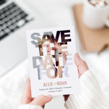 Chic Flüchtige Blick EDITABLE FARBEITER Save the D