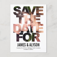 Chic Flüchtige Blick Save the Date Card