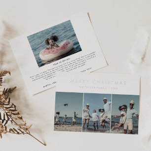 Chic Foil Frohe Weihnachtsjahr in Review 4 Foto Folien Feiertagskarte