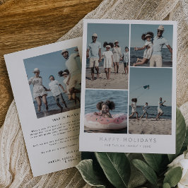 Chic Foil Happy Holidays Jahr in Review 5 Foto Folien Feiertagskarte