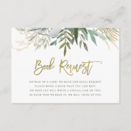 Chic Foliage | Babybuchanfrage Begleitkarte