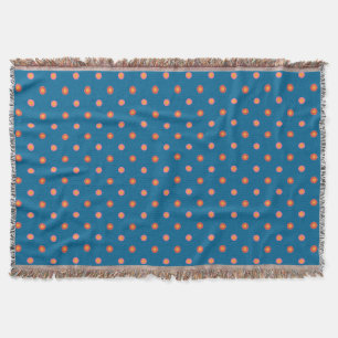 Chic Folk Art Collection Polka Dot Throw Blanket Decke