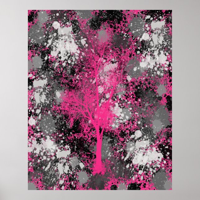 Chic Forest Abstrakt Poster (Vorne)