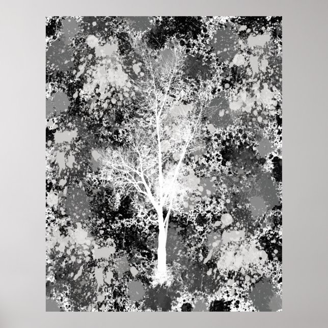 Chic Forest Abstrakt Poster (Vorne)