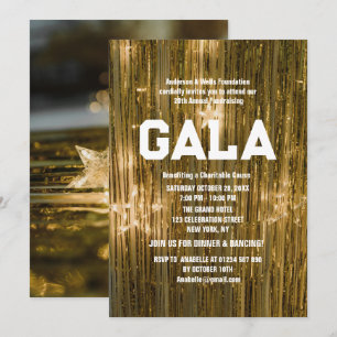 Chic Formal Corporate Gala Ball Party Fundraiser Einladung