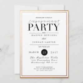 Chic & Formal Engagement Party | Aufforderung zur Einladung