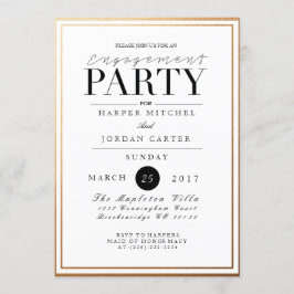 Chic & Formal Engagement Party | Aufforderung zur Einladung