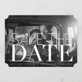 Chic & Formal Save the Date | 12x18 Einladungskart
