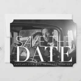 Chic & Formal Save the Date | 12x18 Einladungskart