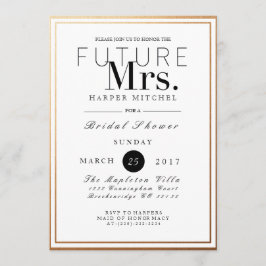 Chic & formales Brautparty | Aufforderung zur Einr Einladung
