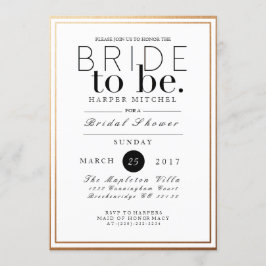 Chic & formales Brautparty | Aufforderung zur Einr Einladung