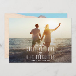 Chic Foto Moderne Hochzeit Save The Date