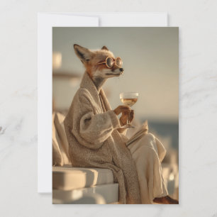 Chic Fox Relaxen im Stil Einladung
