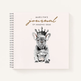 Chic French Bulldog Frenchie Royal Notizbuch