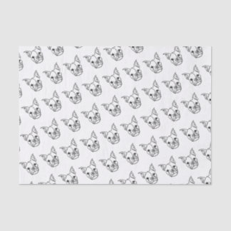 Chic French Bulldog Line Art: Bearbeiten Sie Ihren Seidenpapier