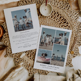 Chic Frohe Weihnachtsjahr in Review 5 Foto Feiertagskarte