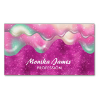 Chic Fuchsia Pink Sweet Tropfen Imitate Glitzer Mo
