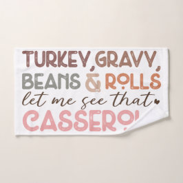 Chic Fun Erntedank Türkei Beans Casserole Handtuch
