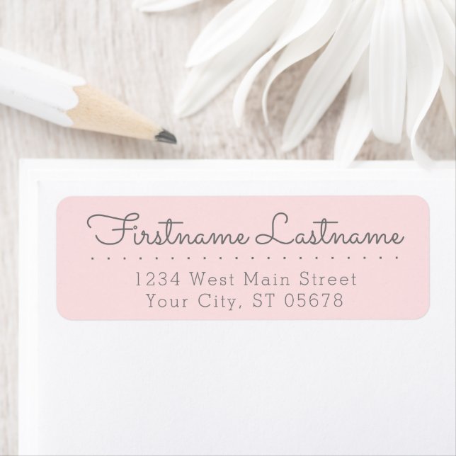 Chic Fun Gray Peach Pink Simple Styling Typografie (Insitu)