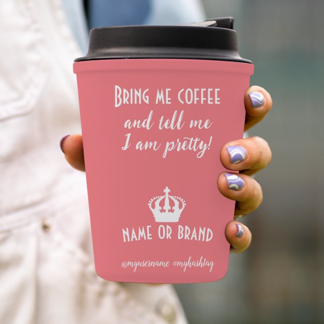 Chic Fun Moderner Stil Pappbecher (Von Creator hochgeladen)