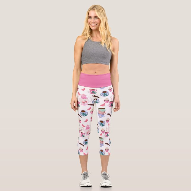 Chic Fun Tee Party Capri Leggings (Vorderseite)
