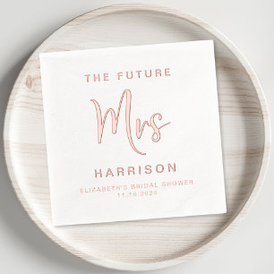 Chic Future Mrs Brautparty Roségold Servietten Mit Folie