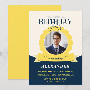 Chic Geburtstag 37. Geburtstag Einladung Modern