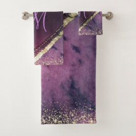 Chic Gefärbte Krawatte Monogram Sinti und Roma Sca Badhandtuch Set