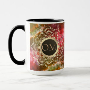 Chic Gefärbte Krawatte OM Mandala Tasse