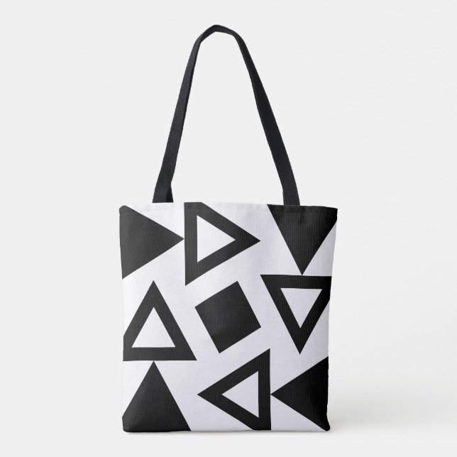 Chic Geometric Triangle Muster Tote Bag (Rückseite)