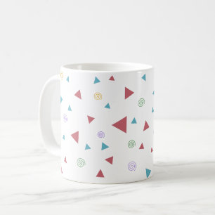 Chic Geometric Triangle und Wirbel Kaffeetasse