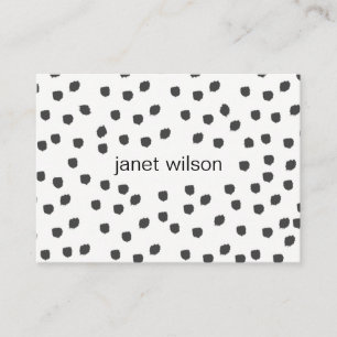 chic-gepunktete Textur Visitenkarte
