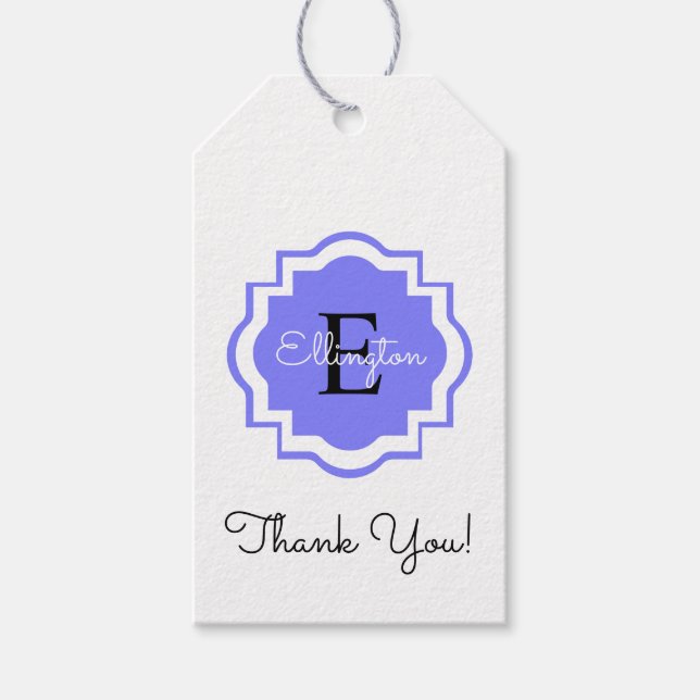 CHIC GIFT TAG_"Danke!" MONOGRAM TAG Geschenkanhänger (Vorderseite)