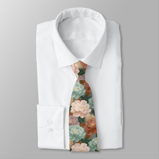 Chic Gifts For Men Peonies Krawatte (Gebunden)