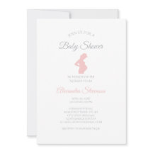 Chic Girl Baby Dusche Schwangere Frau Baby Bump