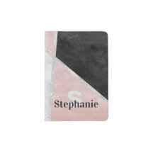 Chic Girl Geometrie Silber und Rosa mit Namen