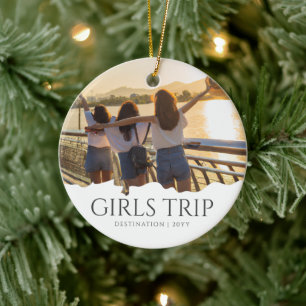 Chic Girls Trip   Girl-Wochenende-Foto Keramik Ornament