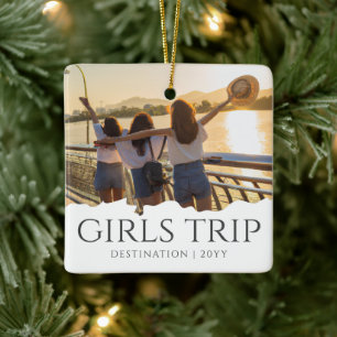 Chic Girls Trip   Girl-Wochenende-Foto Keramikornament