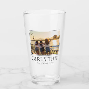 Chic Girls Trip Girls-Wochenende Custom-Foto Glas